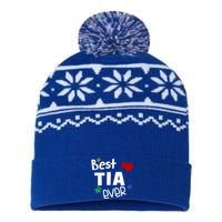 Best Tia Ever Gift Auntie Gift USA-Made Snowflake Beanie