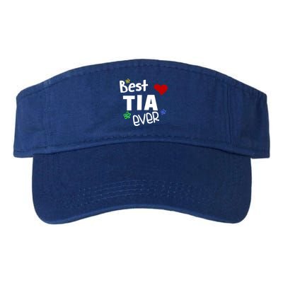 Best Tia Ever Gift Auntie Gift Valucap Bio-Washed Visor