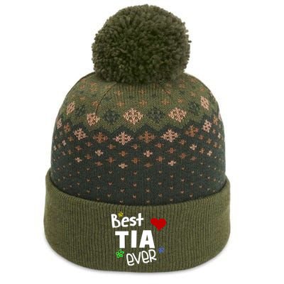 Best Tia Ever Gift Auntie Gift The Baniff Cuffed Pom Beanie