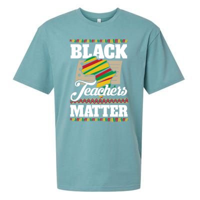 Black Teachers Educators Matter American Great For Teachers Gift Sueded Cloud Jersey T-Shirt