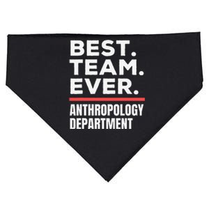 Best Team Ever School Teacher Anthropology Department USA-Made Doggie Bandana