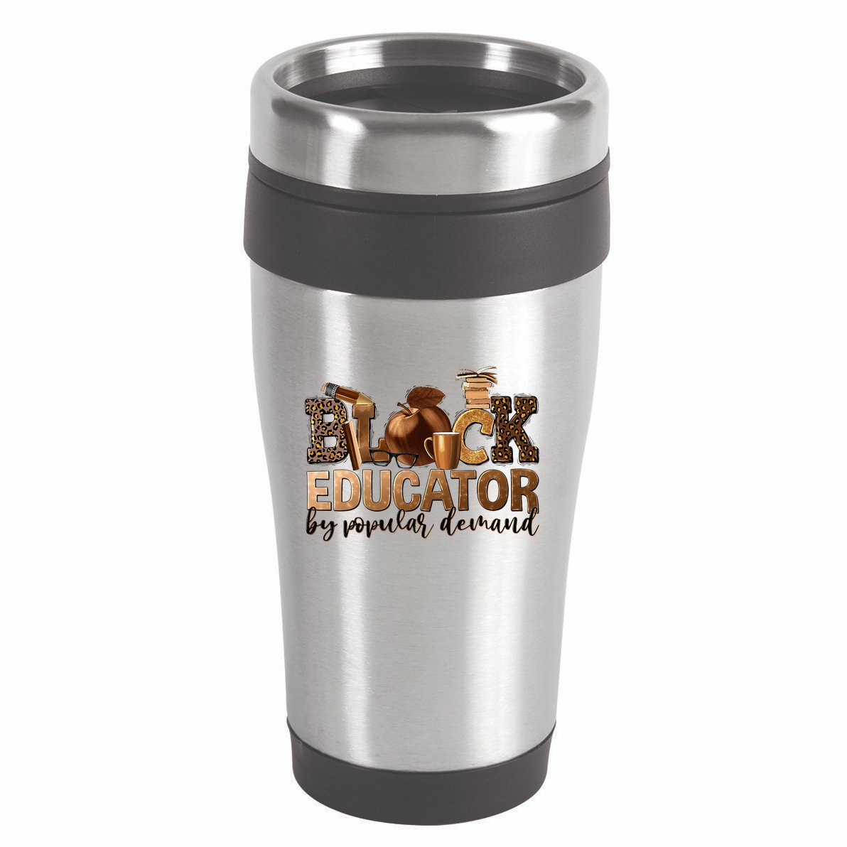 Black Teacher Educator African American Professor Ta School 16oz Travel Tumbler
