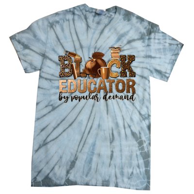 Black Teacher Educator African American Professor Ta School Tie-Dye T-Shirt