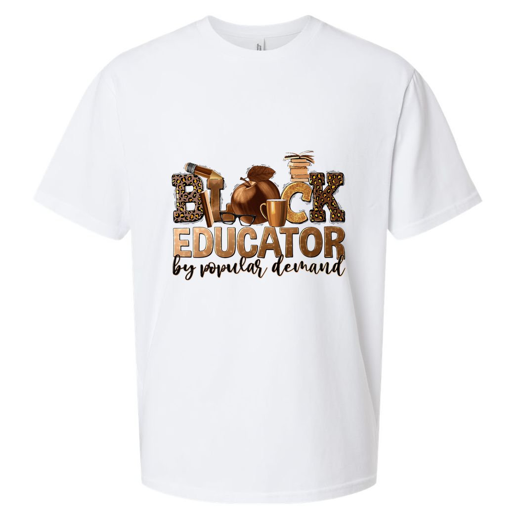 Black Teacher Educator African American Professor Ta School Sueded Cloud Jersey T-Shirt