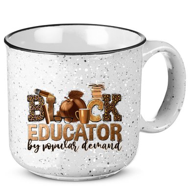 Black Teacher Educator African American Professor Ta School 15oz Campfire Ceramic Mug