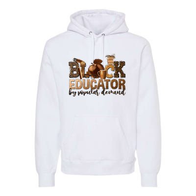 Black Teacher Educator African American Professor Ta School Premium Hoodie