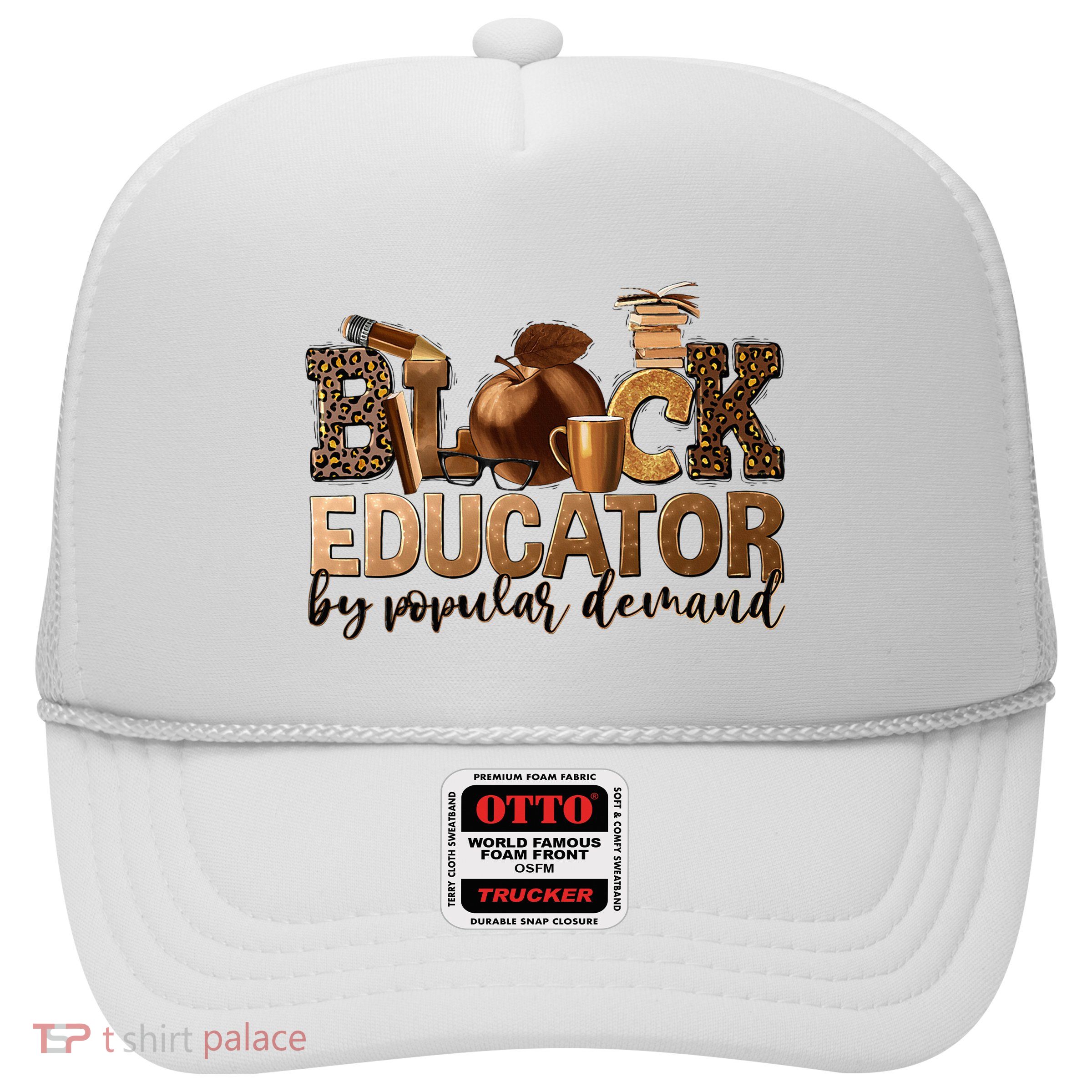 Black Teacher Educator African American Professor Ta School Trucker Hat
