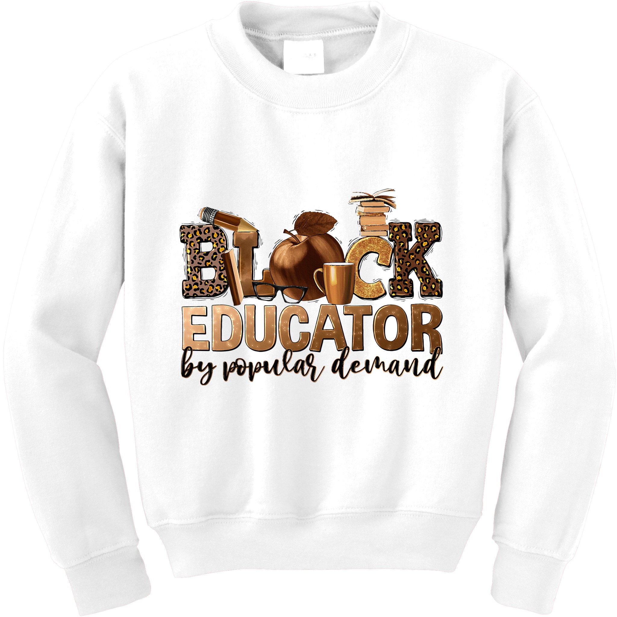 Black Teacher Educator African American Professor Ta School Kids Sweatshirt