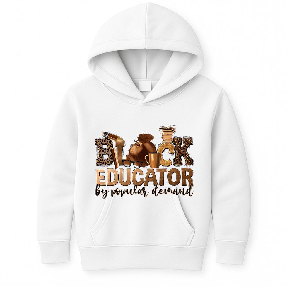 Black Teacher Educator African American Professor Ta School Kids Hoodie