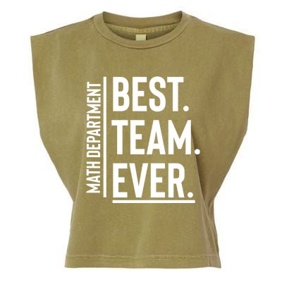 Best Team Ever Math Department Garment-Dyed Women's Muscle Tee