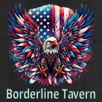 Borderline Tavern Eagle American Flag 4th Of July  Cool Comfort Performance Bucket Hat