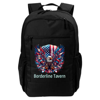 Borderline Tavern Eagle American Flag 4th Of July  Backpack
