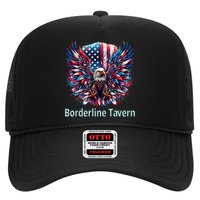 Borderline Tavern Eagle American Flag 4th Of July  Hat