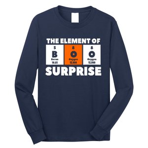 Boo The Element Of Surprise Science Chemistry Chemist Long Sleeve Shirt