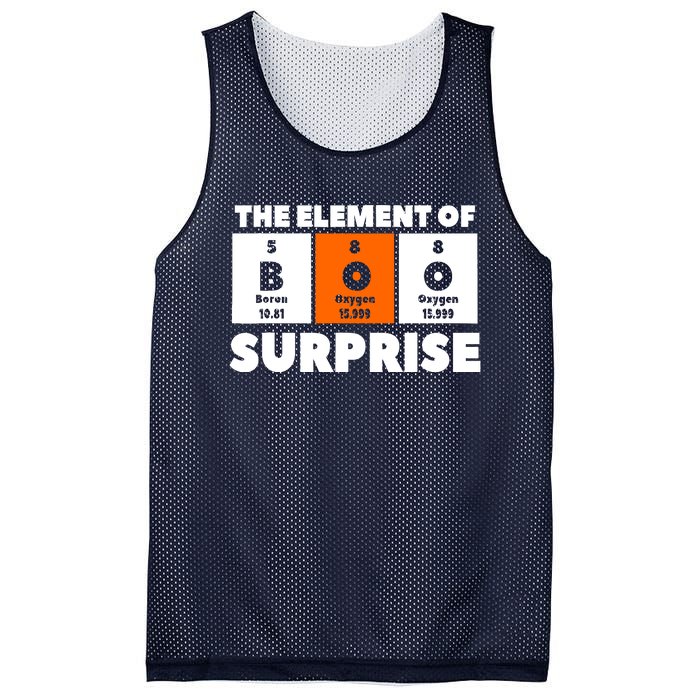 Boo The Element Of Surprise Science Chemistry Chemist Mesh Reversible Basketball Jersey Tank