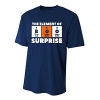 Boo The Element Of Surprise Science Chemistry Chemist Performance Sprint T-Shirt