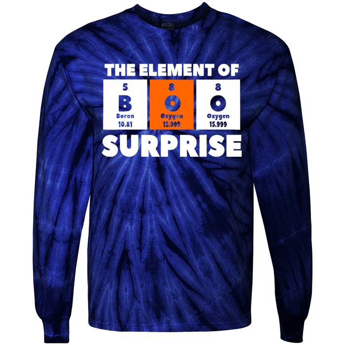 Boo The Element Of Surprise Science Chemistry Chemist Tie-Dye Long Sleeve Shirt