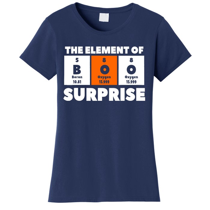 Boo The Element Of Surprise Science Chemistry Chemist Women's T-Shirt