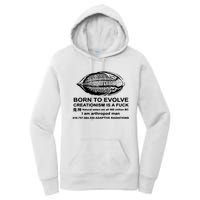 Born To Evolve Creationism Is A Fuck Adult Humor Women's Pullover Hoodie