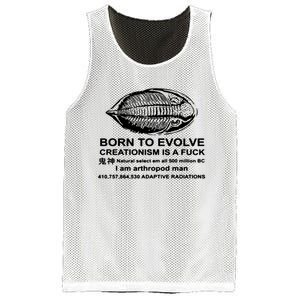 Born To Evolve Creationism Is A Fuck Adult Humor Mesh Reversible Basketball Jersey Tank