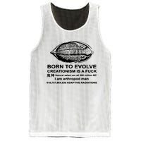 Born To Evolve Creationism Is A Fuck Adult Humor Mesh Reversible Basketball Jersey Tank