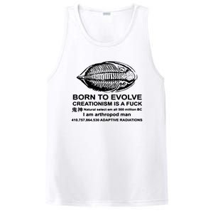 Born To Evolve Creationism Is A Fuck Adult Humor PosiCharge Competitor Tank