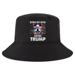 Boston Terrier Even My Dog Loves Trump Funny Cool Comfort Performance Bucket Hat