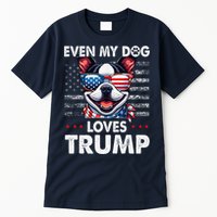 Boston Terrier Even My Dog Loves Trump Funny Tall T-Shirt