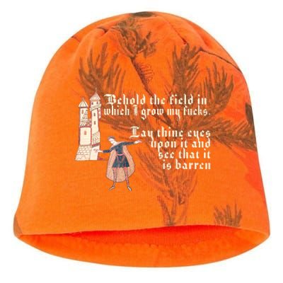 Behold The Field In Which I Grow My Fucks. Funny Meme Kati - Camo Knit Beanie