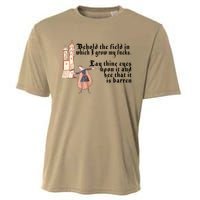 Behold The Field In Which I Grow My Fucks. Funny Meme Cooling Performance Crew T-Shirt