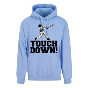 Baseball Touchdown Funny Sarcastic Baseball Touchdown Unisex Surf Hoodie