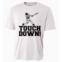 Baseball Touchdown Funny Sarcastic Baseball Touchdown Cooling Performance Crew T-Shirt