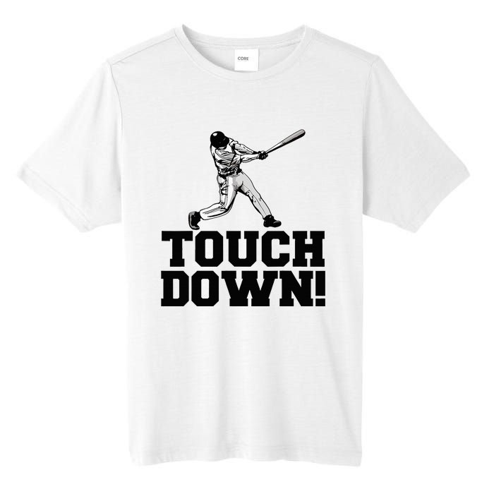 Baseball Touchdown Funny Sarcastic Baseball Touchdown Tall Fusion ChromaSoft Performance T-Shirt