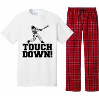 Baseball Touchdown Funny Sarcastic Baseball Touchdown Pajama Set