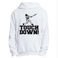 Baseball Touchdown Funny Sarcastic Baseball Touchdown Urban Pullover Hoodie