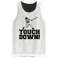 Baseball Touchdown Funny Sarcastic Baseball Touchdown Mesh Reversible Basketball Jersey Tank