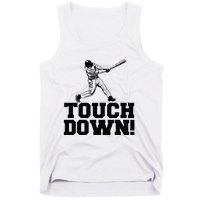 Baseball Touchdown Funny Sarcastic Baseball Touchdown Tank Top