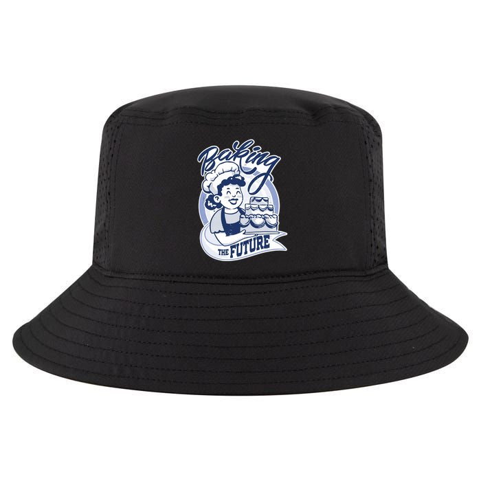 Baking The Future Retro Cartoon Cool Comfort Performance Bucket Hat
