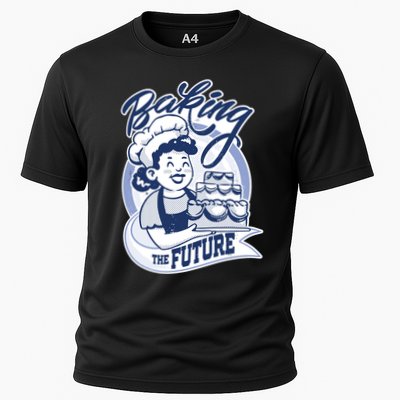 Baking The Future Retro Cartoon Performance Shirt