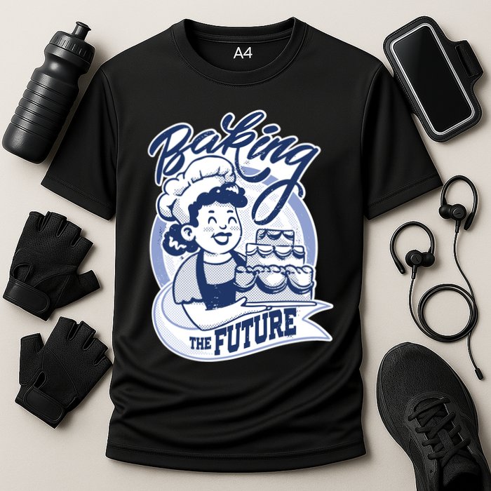 Baking The Future Retro Cartoon Performance Shirt