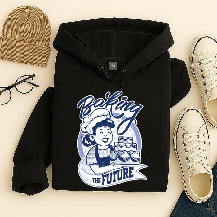 Baking The Future Retro Cartoon Hoodie