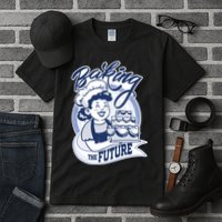 Baking The Future Retro Cartoon Tall T-Shirt