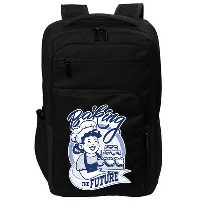 Baking The Future Retro Cartoon Impact Tech Backpack