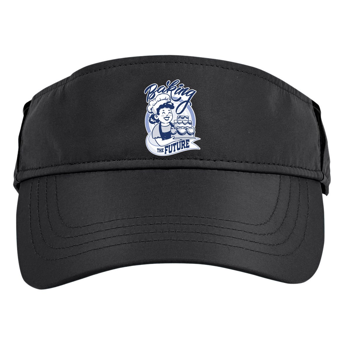 Baking The Future Retro Cartoon Adult Drive Performance Visor