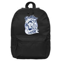 Baking The Future Retro Cartoon 16 in Basic Backpack