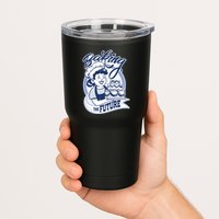 Baking The Future Retro Cartoon Tumbler