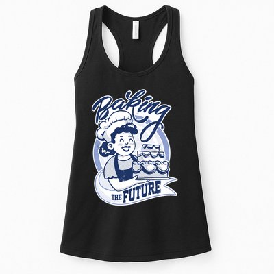 Baking The Future Retro Cartoon Womens Tank Top