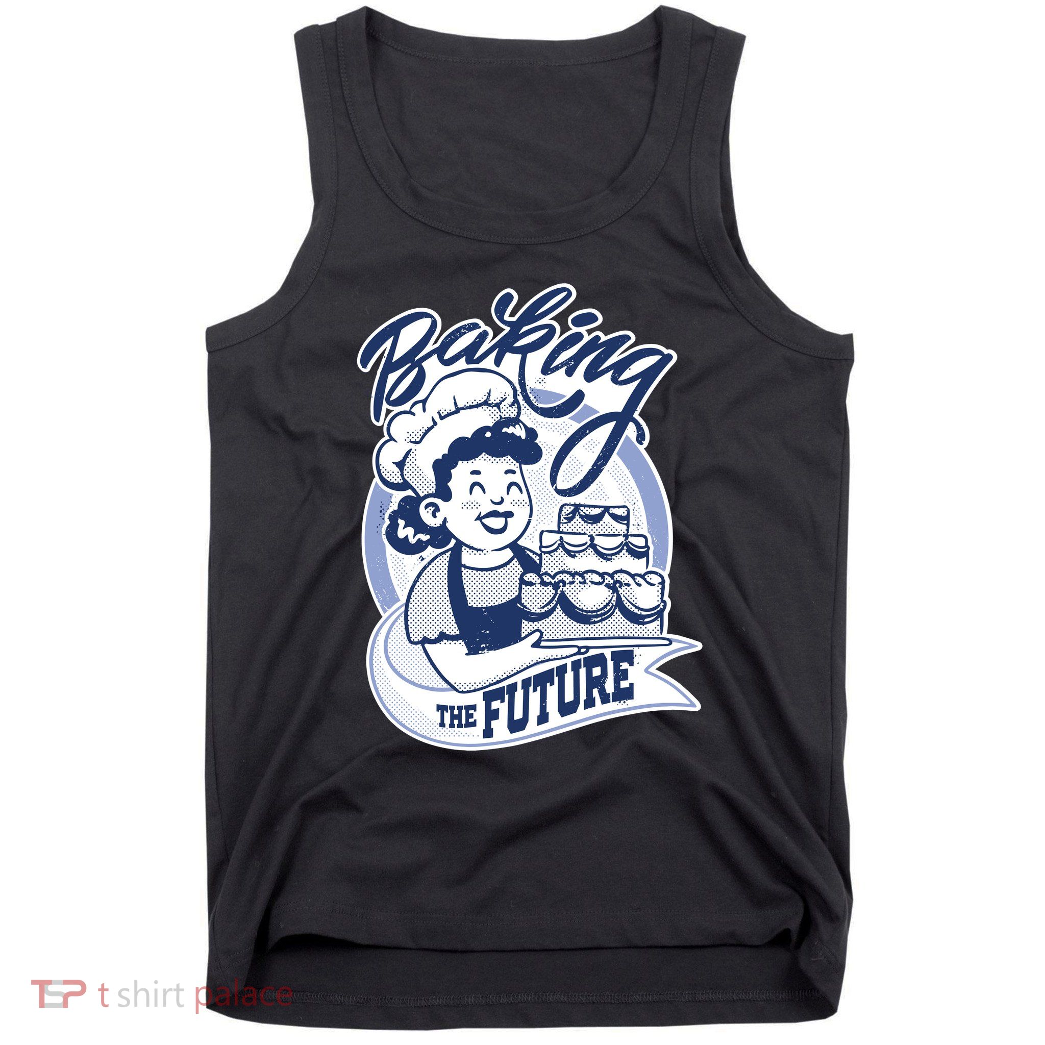 Baking The Future Retro Cartoon Tank Top