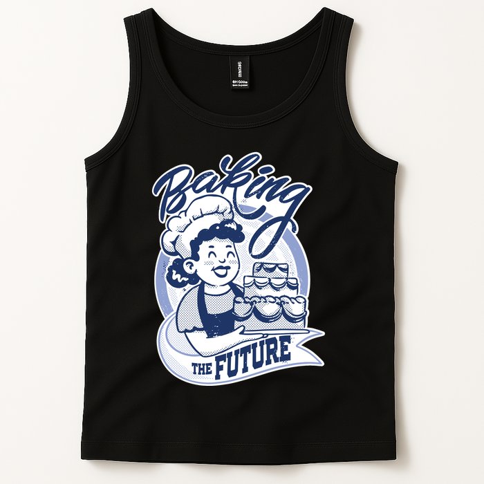 Baking The Future Retro Cartoon Tank Top