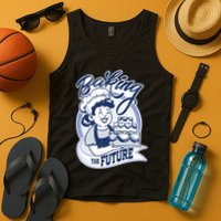 Baking The Future Retro Cartoon Tank Top